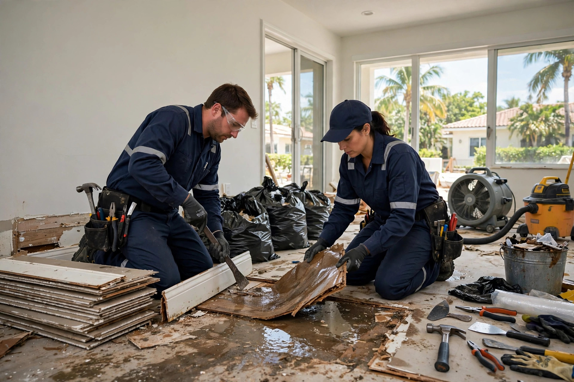 Water Damage Restoration in downtown miami