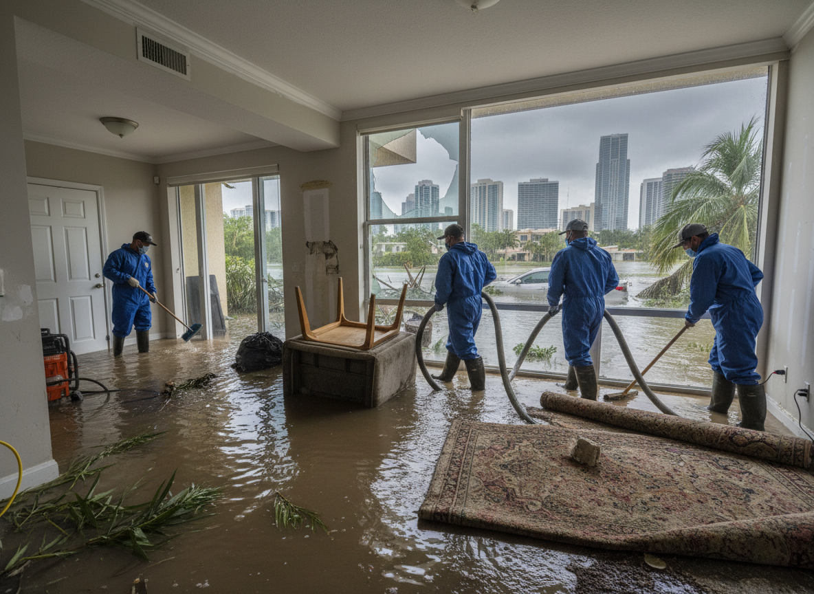 Rainwater Flood Cleanup in Miami, FL – Protect Your Home from Further Damage