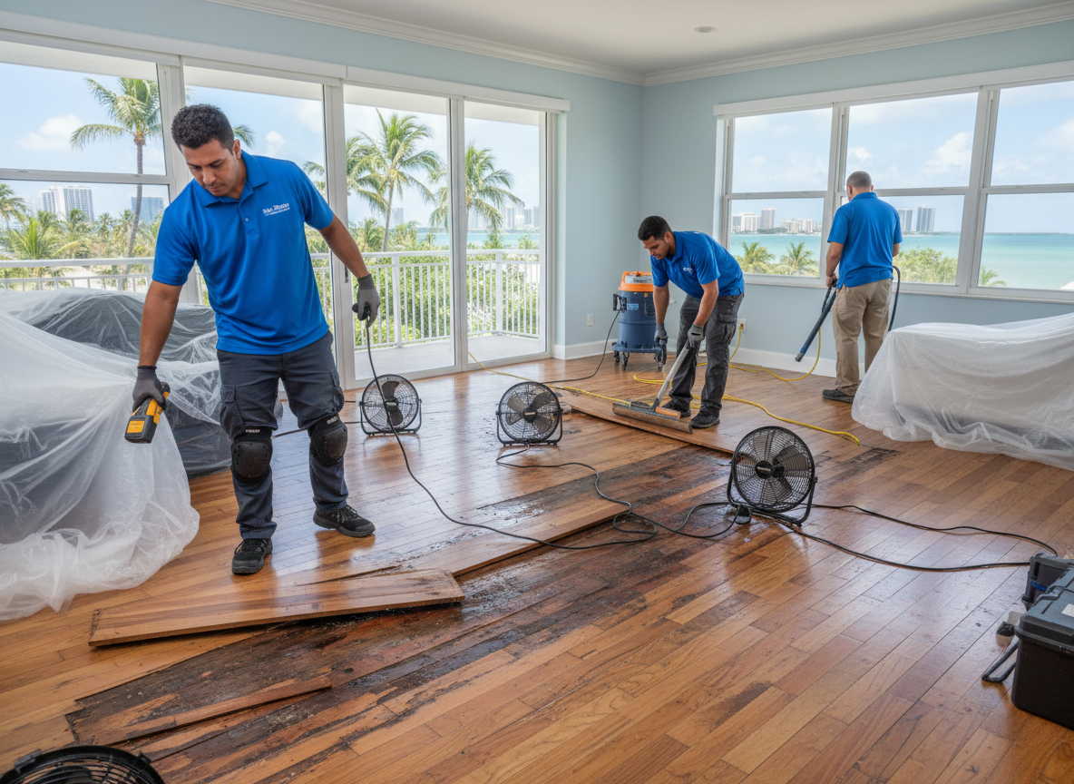 Water-Damaged Hardwood Floor Repair in Miami, FL – Prevent Further Damage