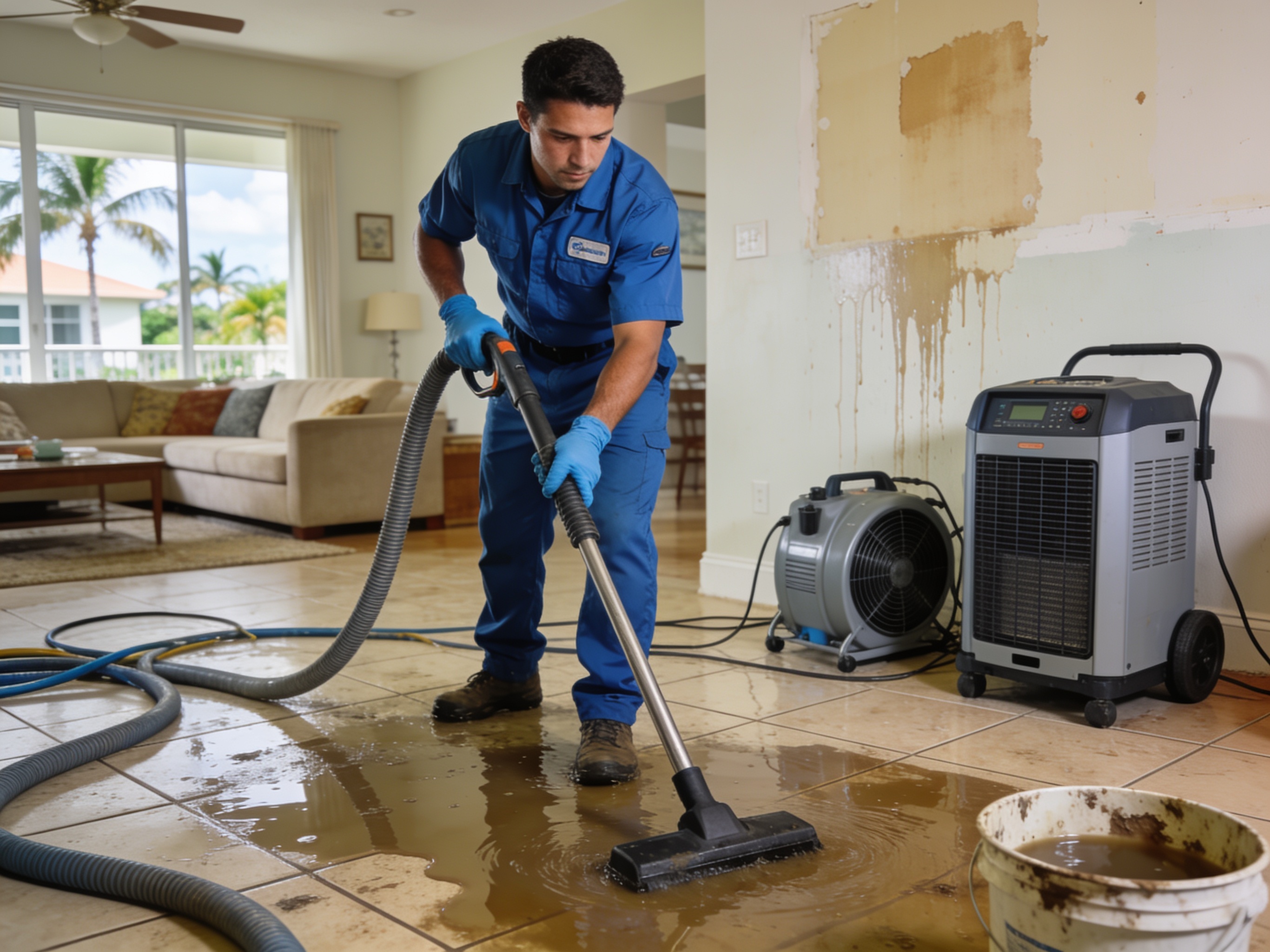 Water Damage Restoration in west flagler, FL 33135